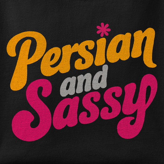 Close-up of the Persian and Sassy print showing ink detail on the fabric