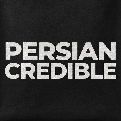 Close-up of the Persiancredible print showing ink detail on the fabric