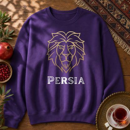 Golden Lion Persia Sweatshirt - Purple