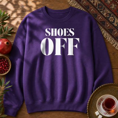 Shoes Off Sweatshirt - Purple