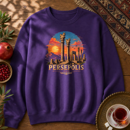 Persepolis - Pixel Art Sweatshirt - Purple