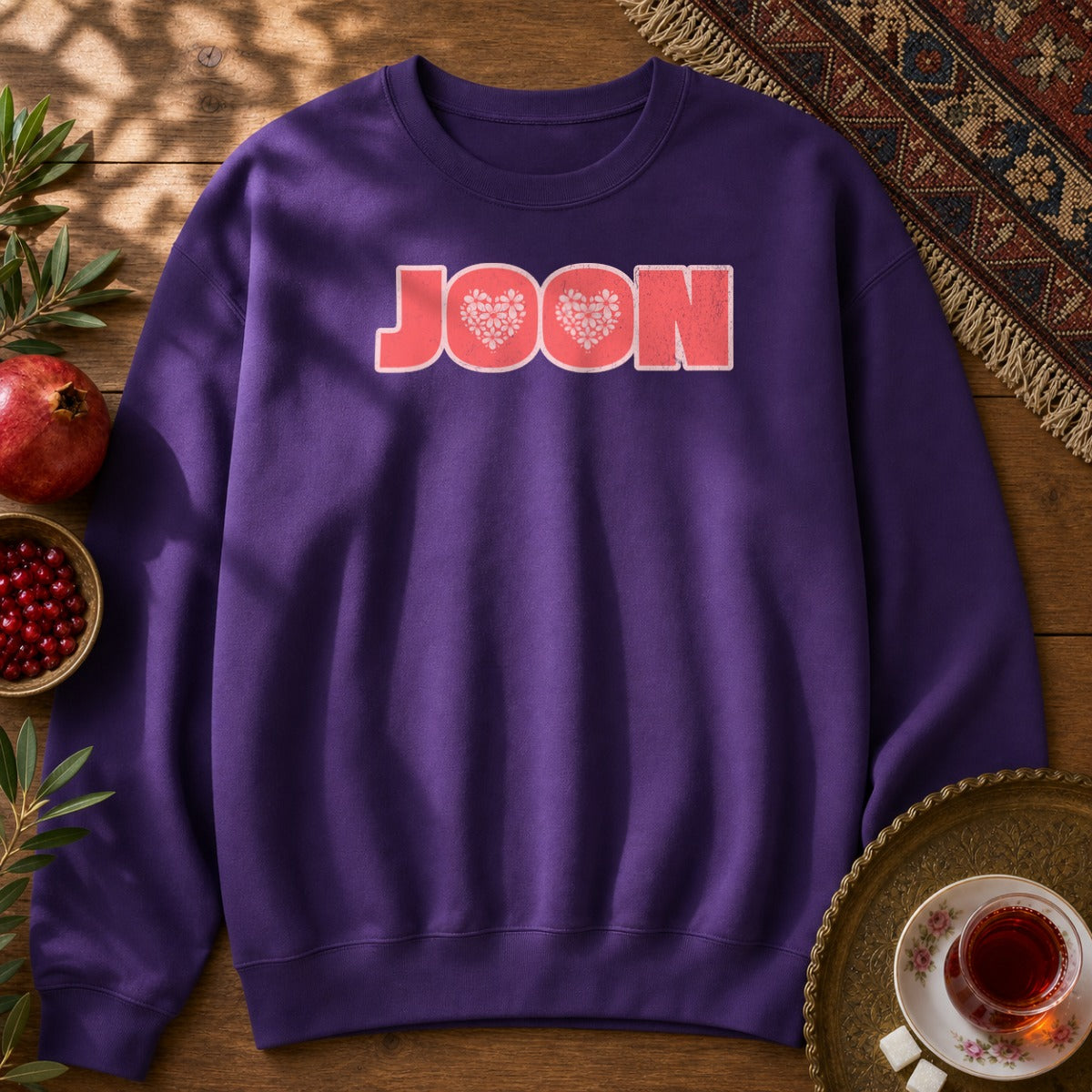 Joon Floral Sweatshirt - Purple