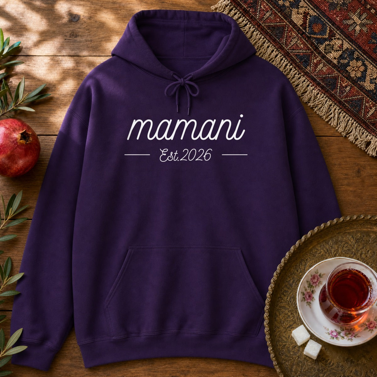Mamani, Est 2026 Hoodie - Purple