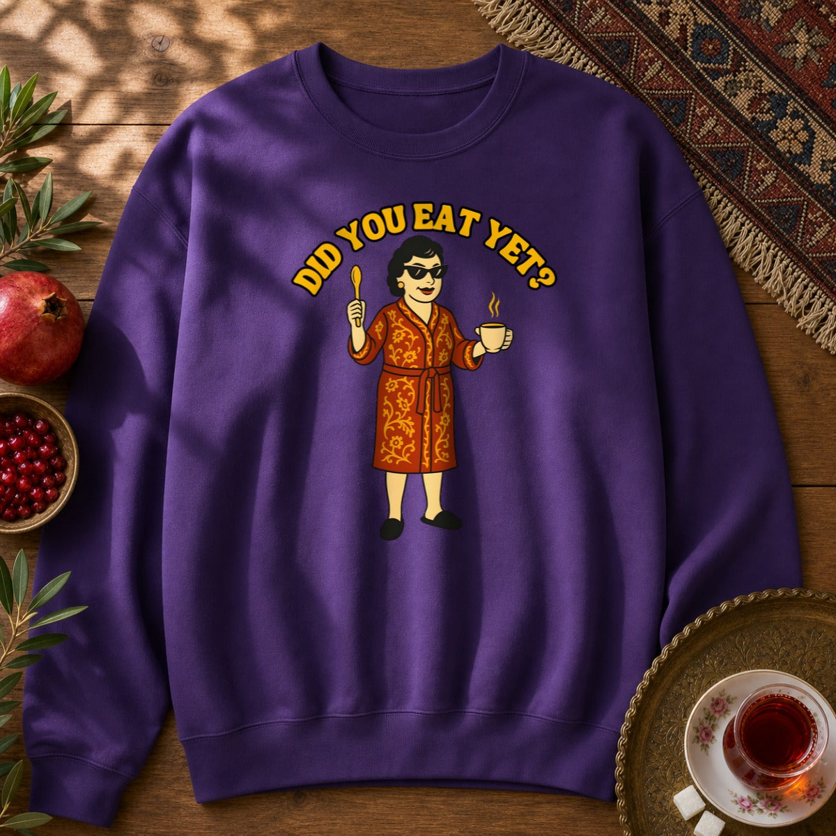 Did you eat yet? 2 Sweatshirt - Purple
