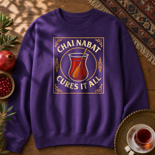 Chai Nabat Cures it All Sweatshirt - Purple