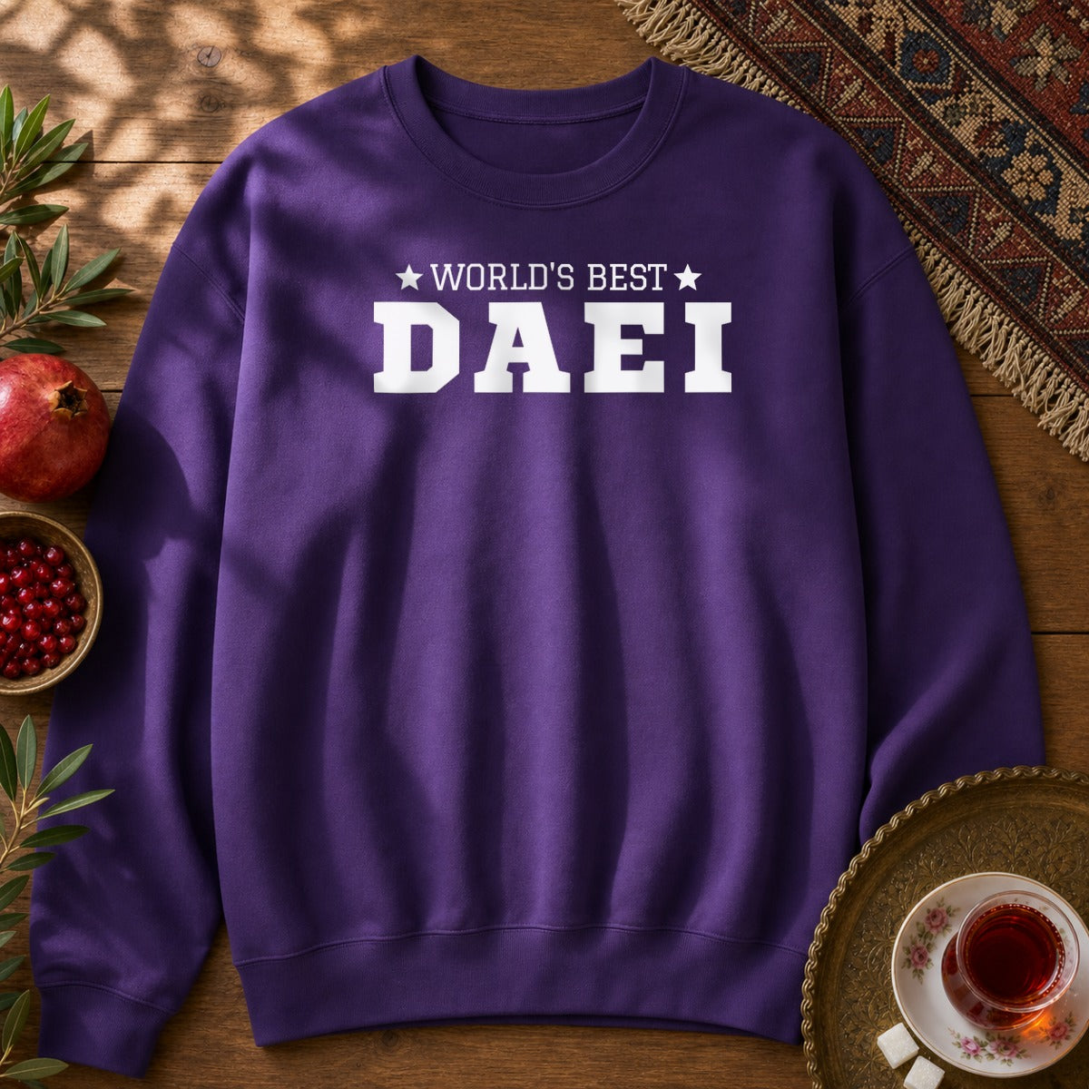 World's Best Daei Sweatshirt - Purple