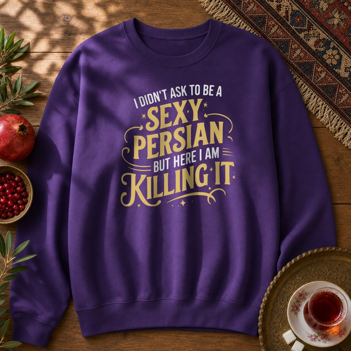 Sexy Persian Sweatshirt - Purple