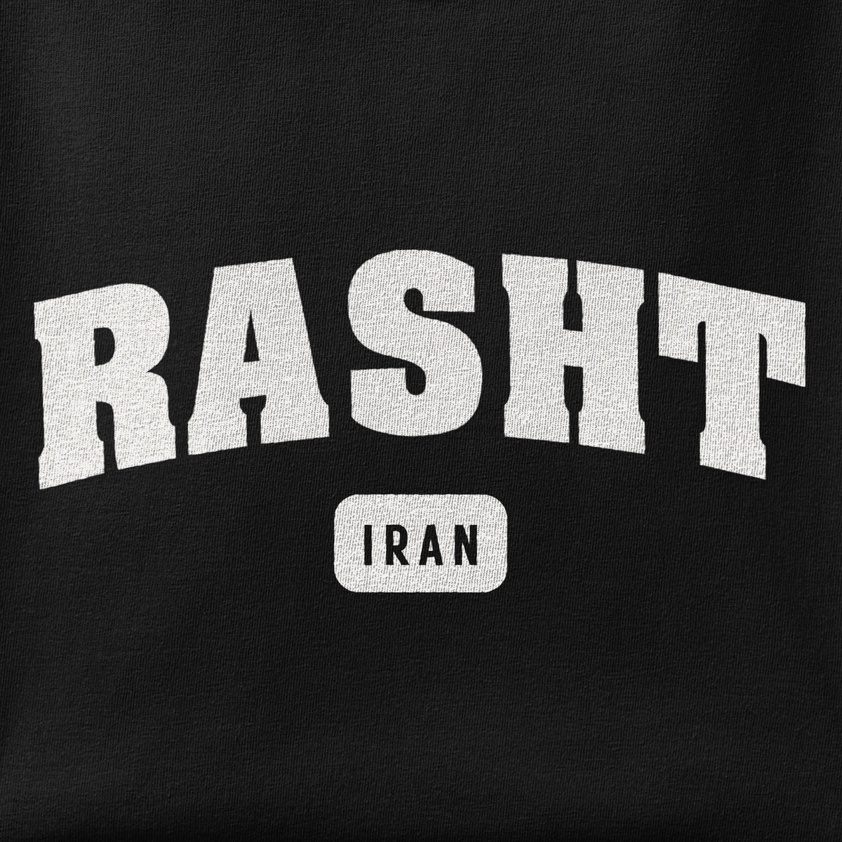 Close-up of the Rasht print showing ink detail on the fabric