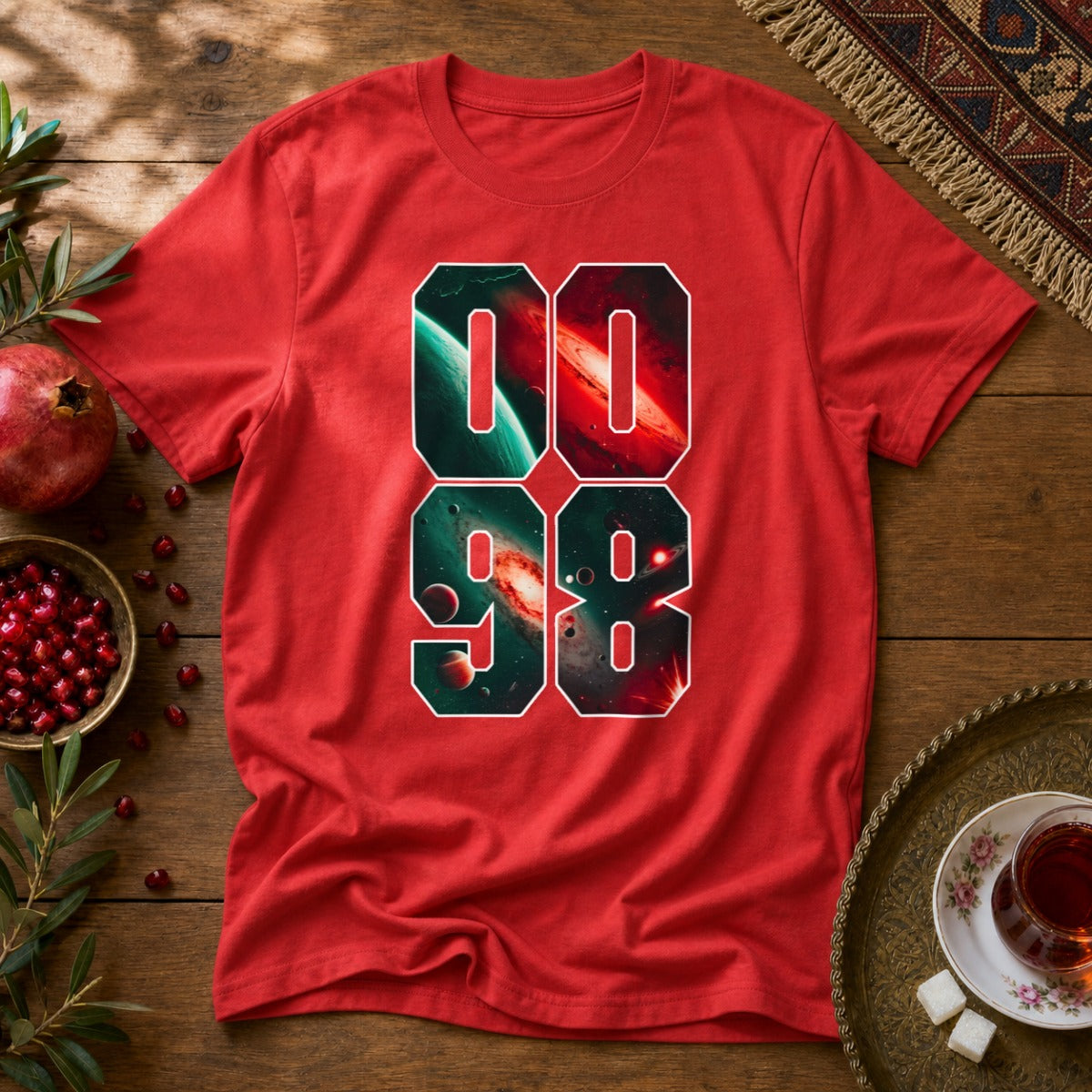 0098 Galaxy Unisex T-Shirt - Red