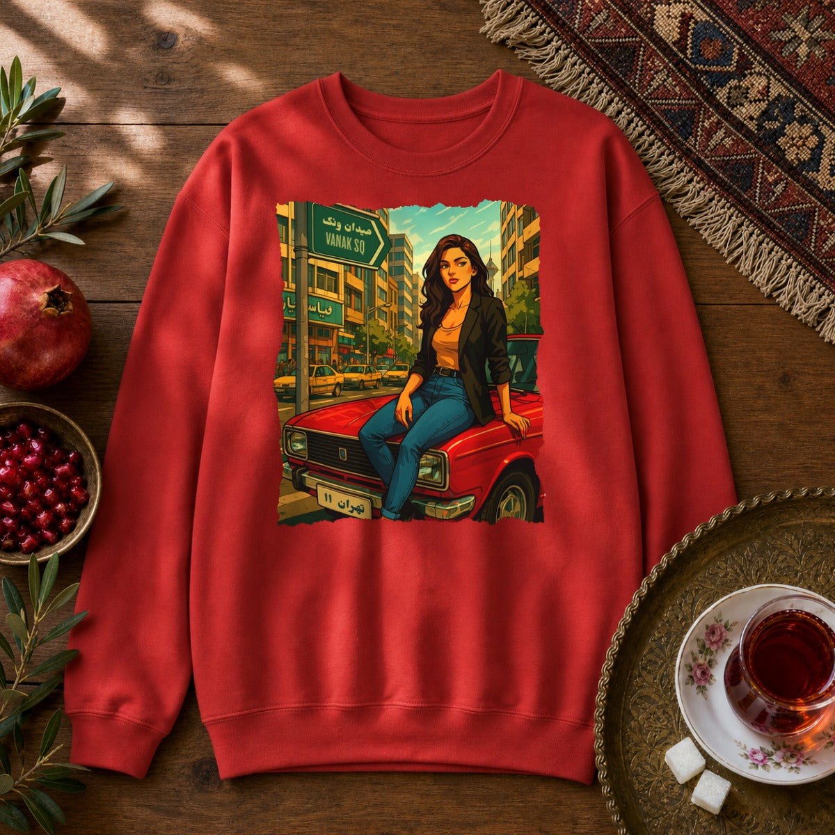 Paykan Girl Sweatshirt - Red