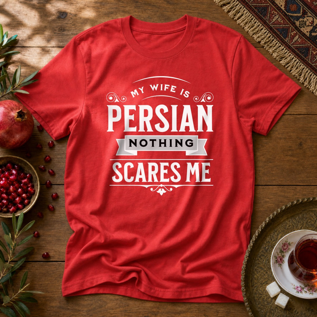 My Wife is Persian Unisex T-Shirt - Red