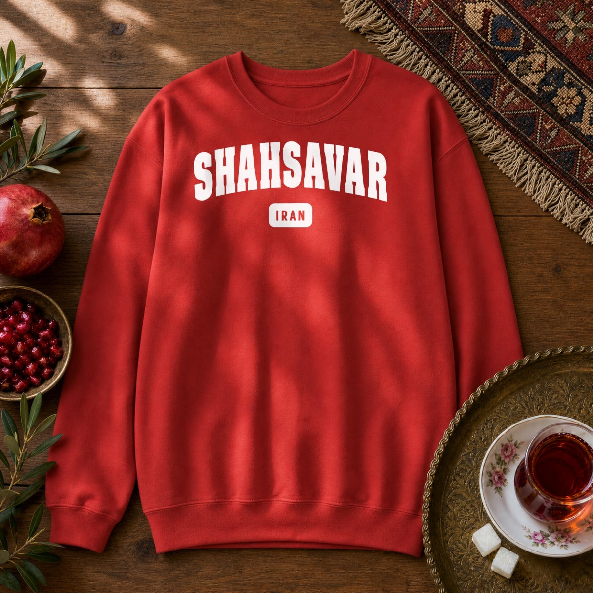 Shahsavar Sweatshirt - Red