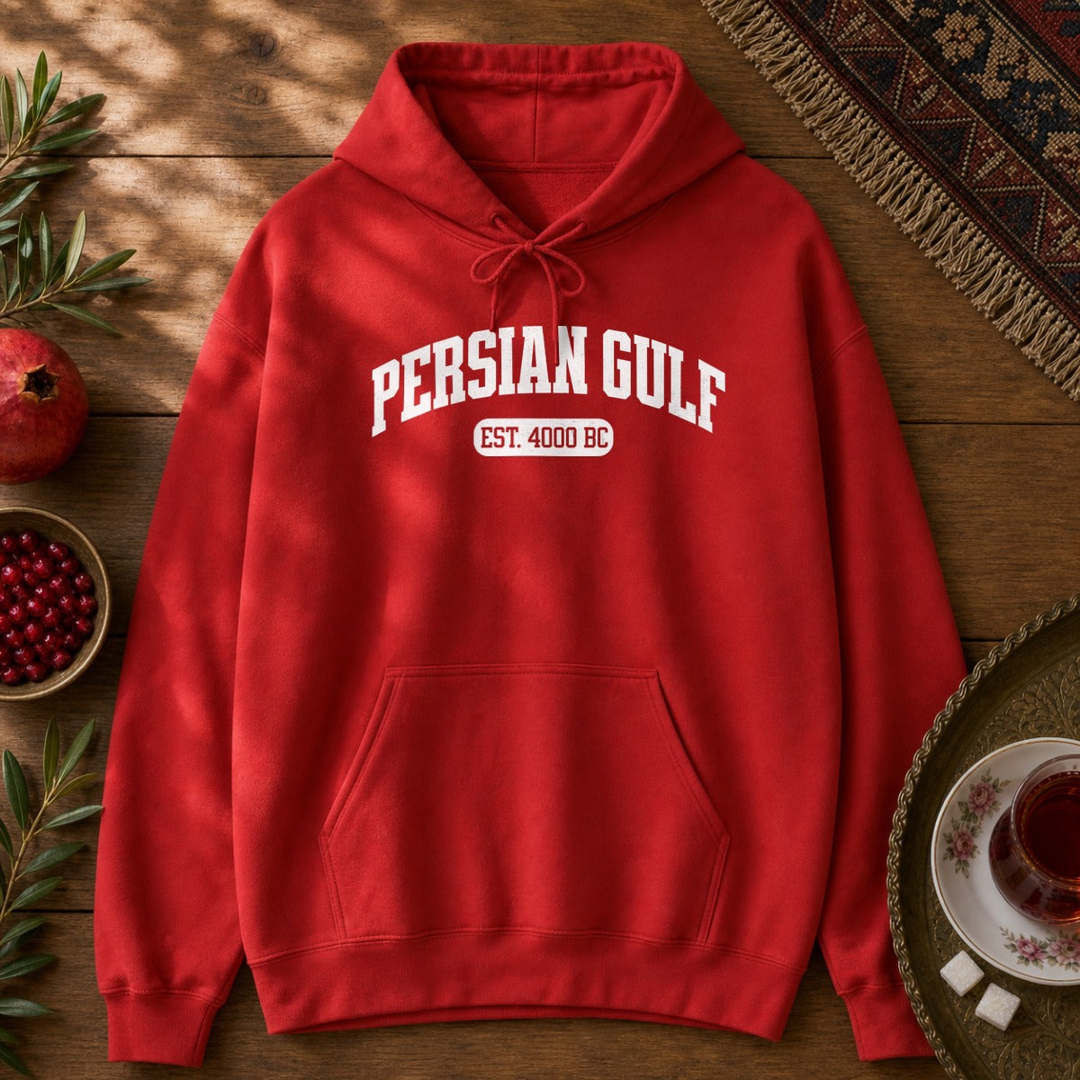 Persian Gulf Est. 4000 BC Hoodie - Red