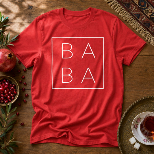 Baba Minimal Unisex T-Shirt - Red