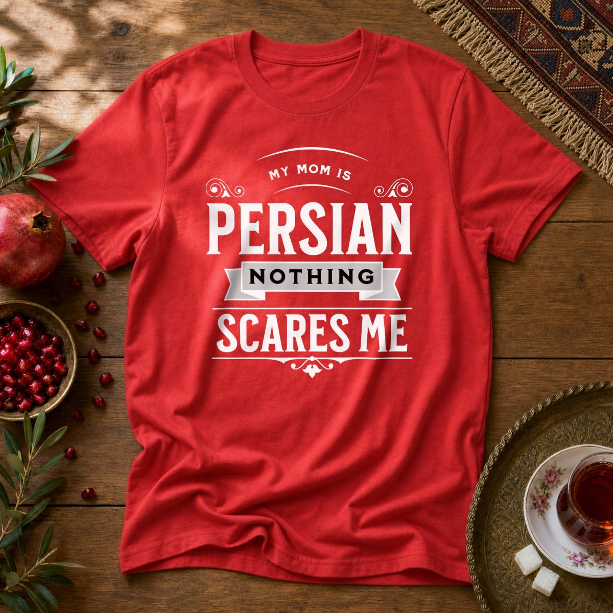 My Mom is Persian Unisex T-Shirt - Red