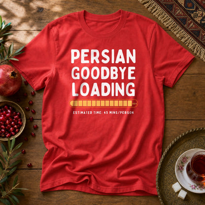 Persian Goodbye Loading Unisex T-Shirt - Red