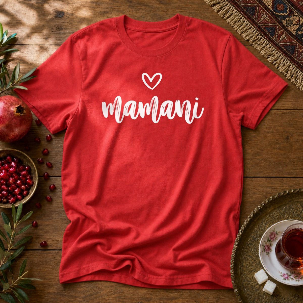 Mamani Heart Unisex T-Shirt - Red