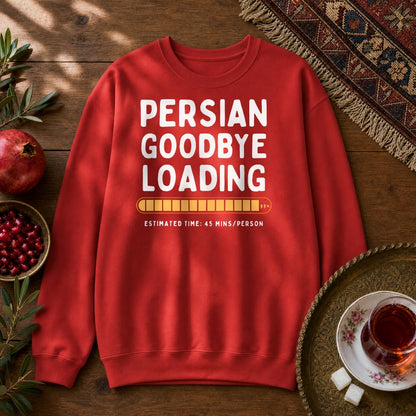 Persian Goodbye Loading Sweatshirt - Red