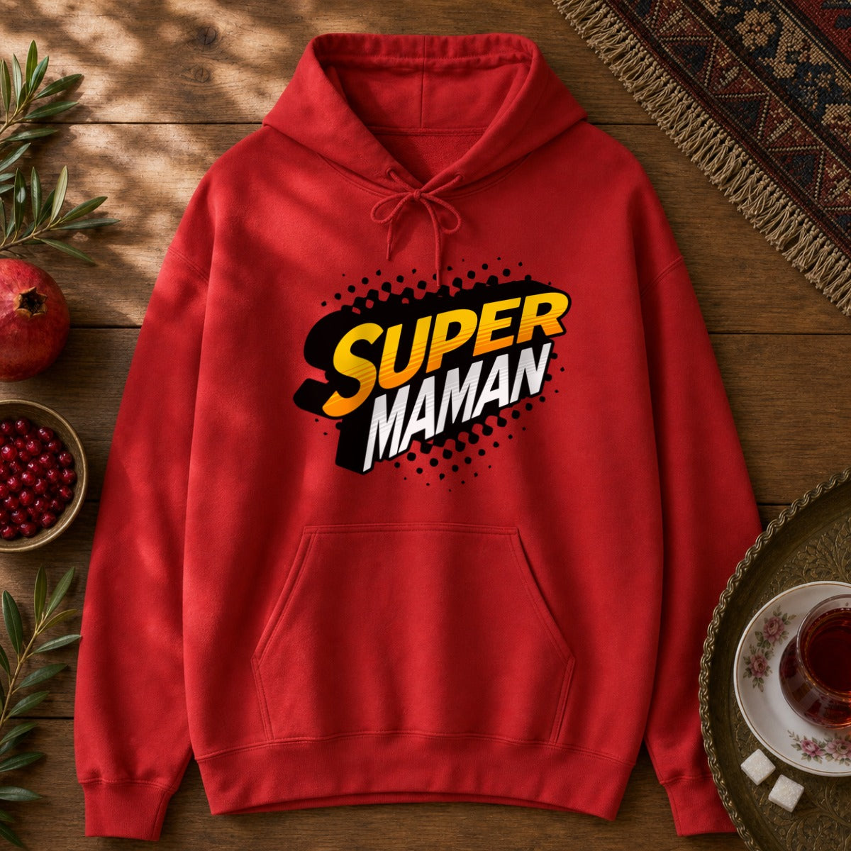 Super Maman Hoodie - Red
