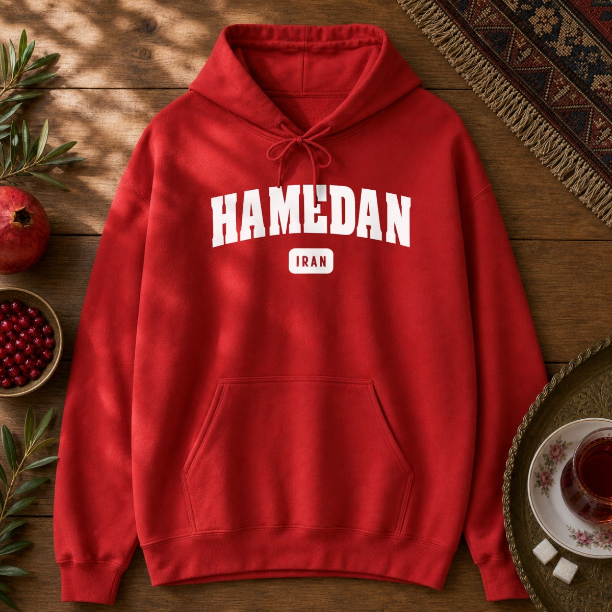 Hamedan Hoodie - Red
