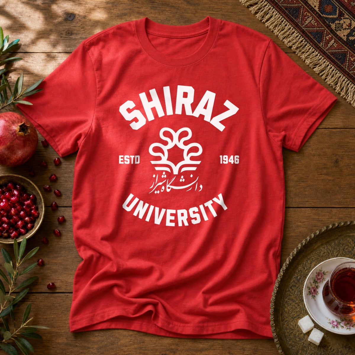 Shiraz University Unisex T-Shirt - Red