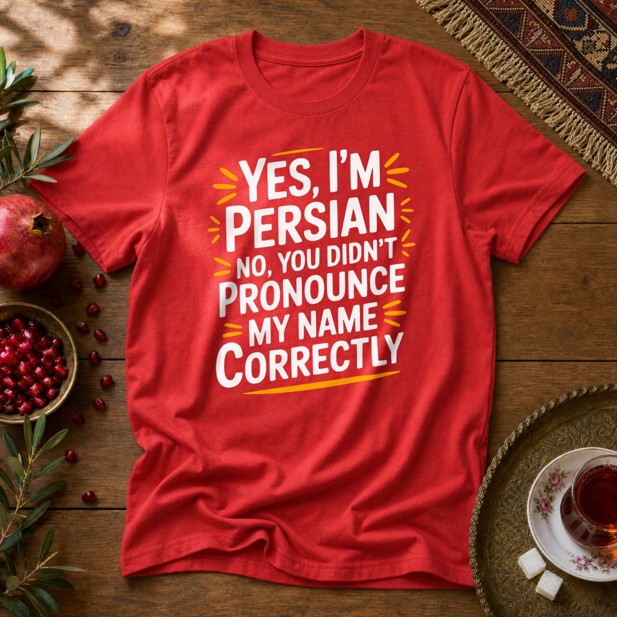 Yes, I'm Persian Unisex T-Shirt - Red