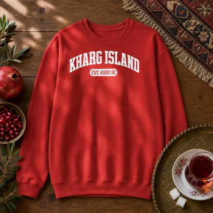 Kharg Island Est. 4000 BC Sweatshirt - Red
