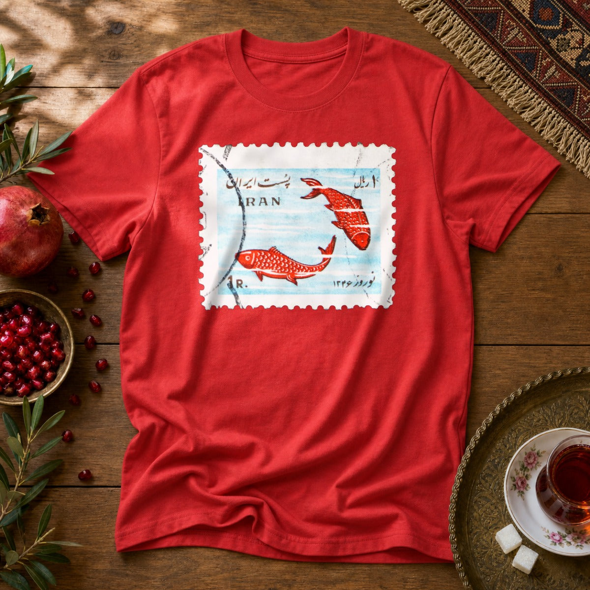 Nowruz Mahi Unisex T-Shirt - Red