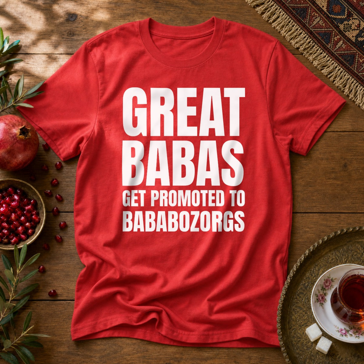 Great Babas Get Promoted to Bababozorgs Unisex T-Shirt - Red