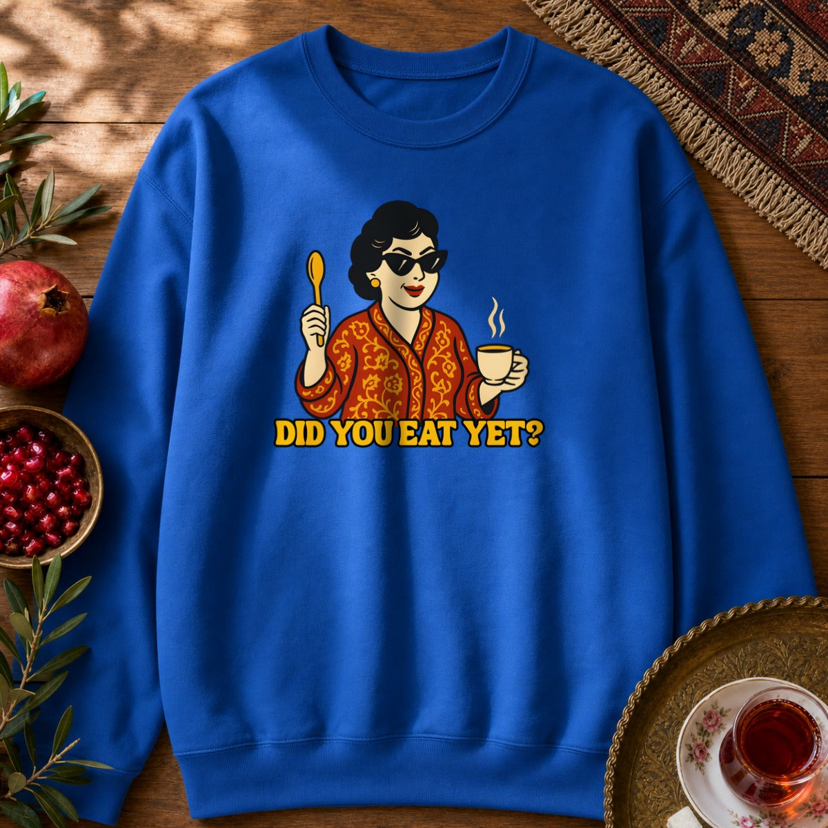Did you eat yet? 1 Sweatshirt - Royal