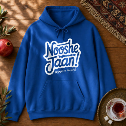 Nooshe Jaan, But Like Really Hoodie - Royal