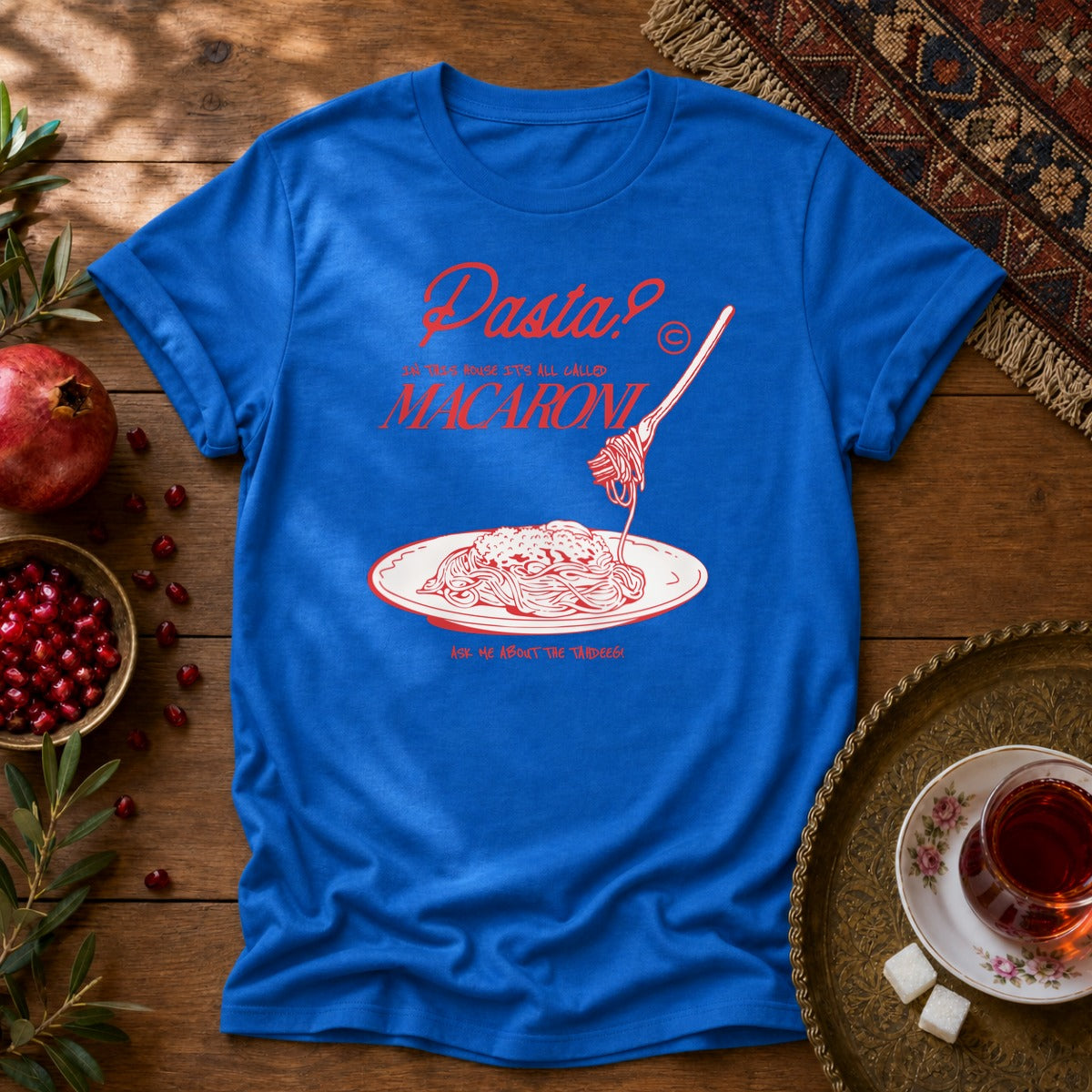 It's All Macaroni Unisex T-Shirt - Royal