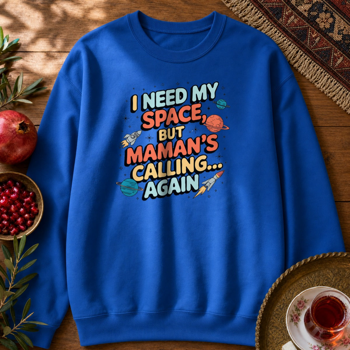 I Need My Space Sweatshirt - Royal