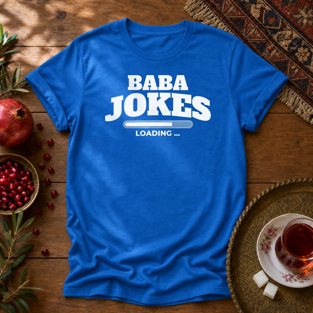 Baba Jokes Loading Unisex T-Shirt - Royal