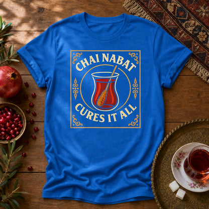 Chai Nabat Cures it All Unisex T-Shirt - Royal