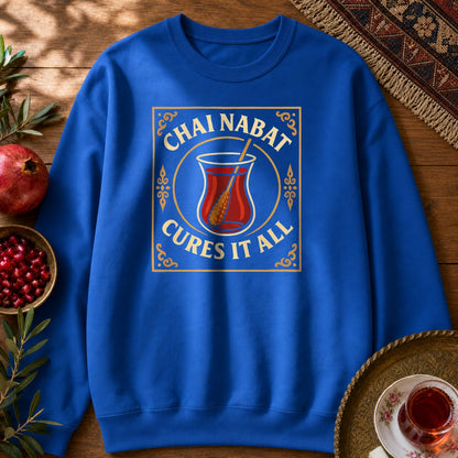 Chai Nabat Cures it All Sweatshirt - Royal