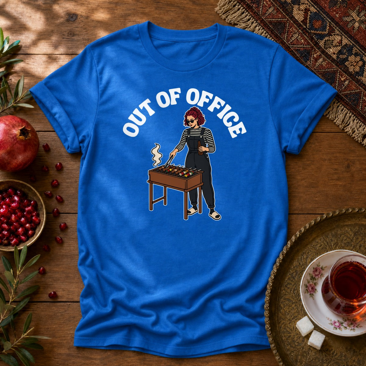 Out of Office - Female Unisex T-Shirt - Royal