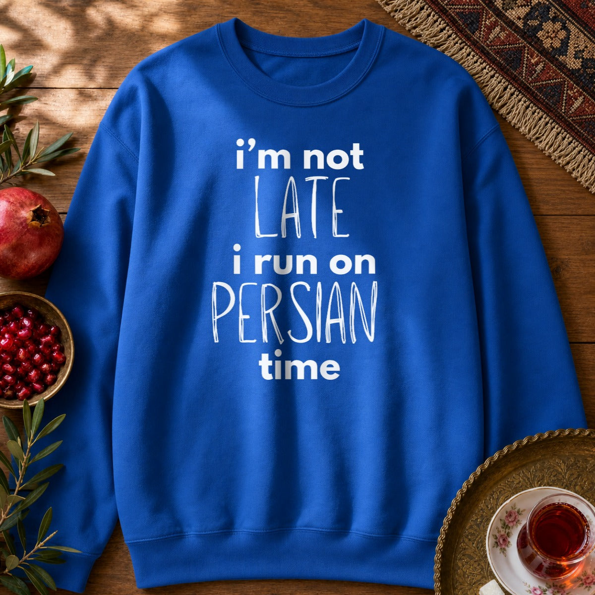 Persian Time Sweatshirt - Royal