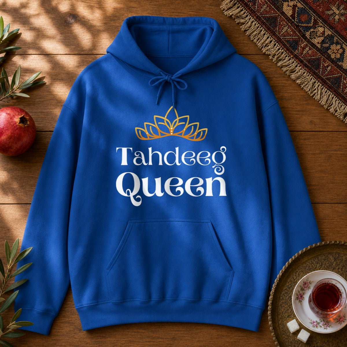 Tahdeeg Queen Hoodie - Royal