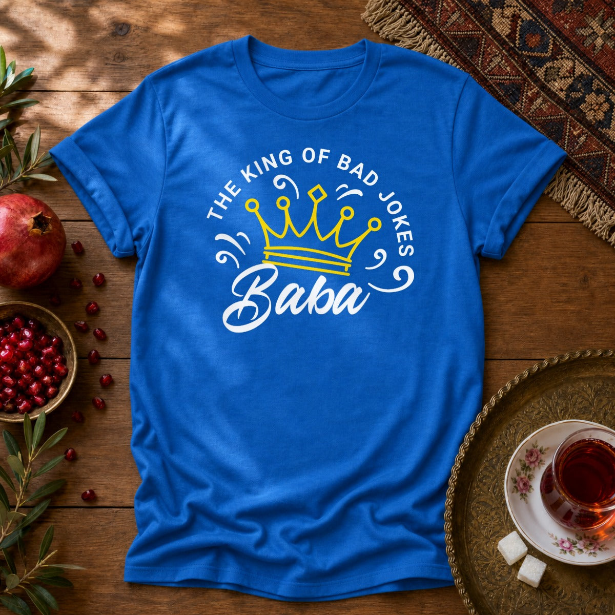 Baba - Bad Jokes King Unisex T-Shirt - Royal
