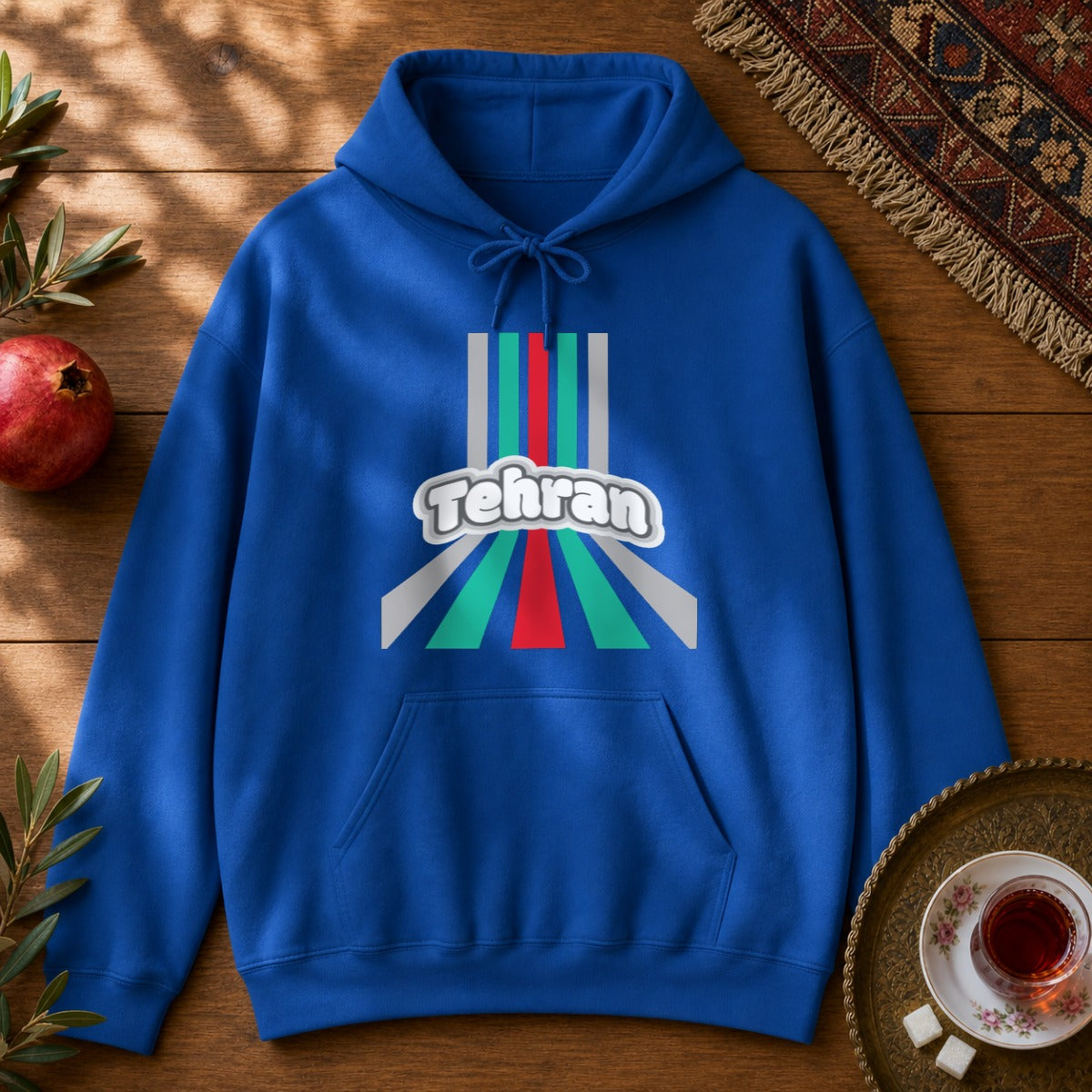Retro Tehran Hoodie - Royal