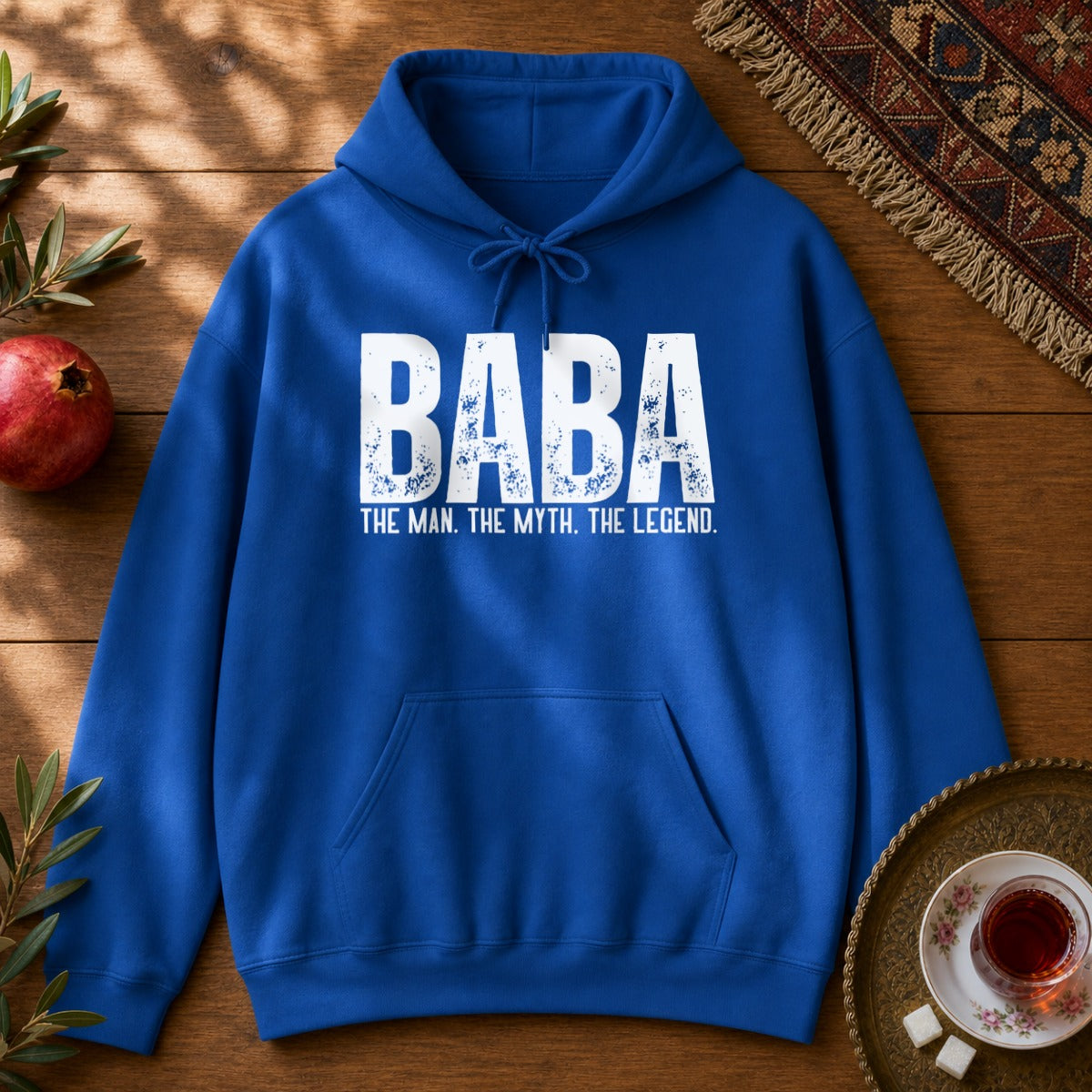 Baba, The Man, The Myth, The Legend Hoodie - Royal