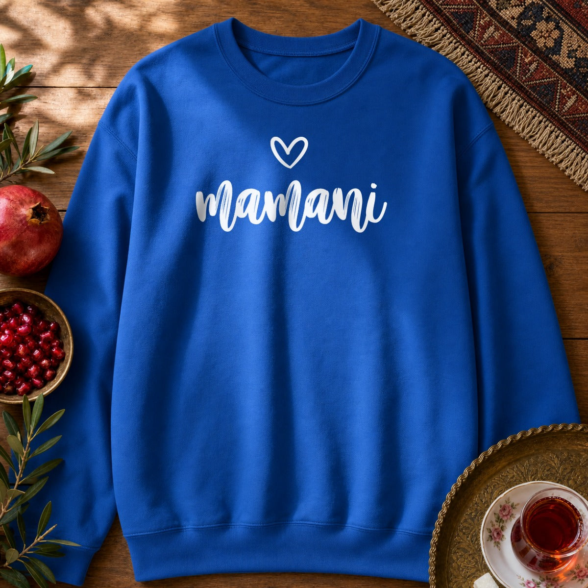 Mamani Heart Sweatshirt - Royal