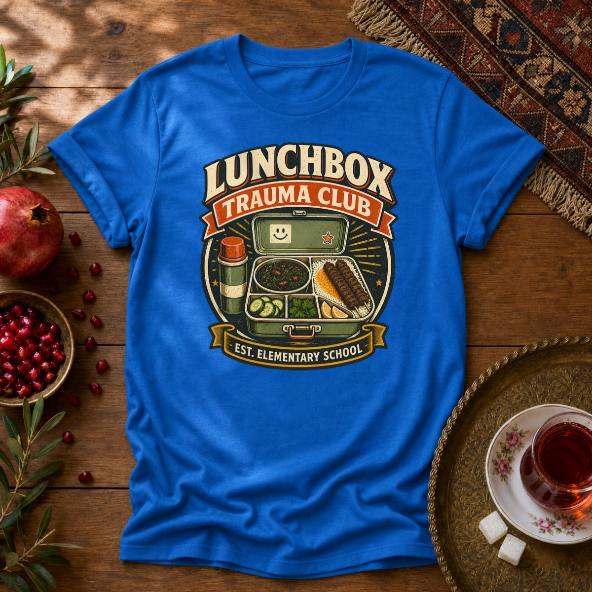 Lunchbox Trauma Club Unisex T-Shirt - Royal