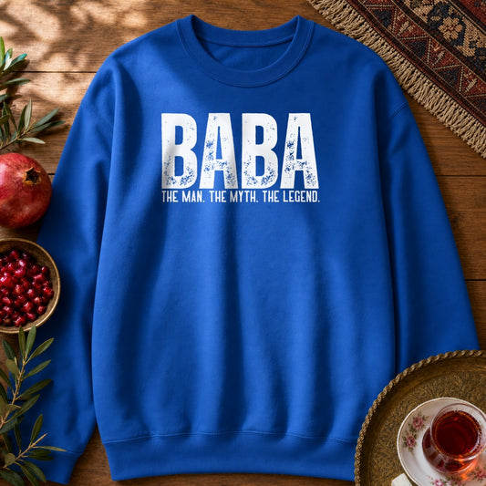 Baba, The Man, The Myth, The Legend Sweatshirt - Royal