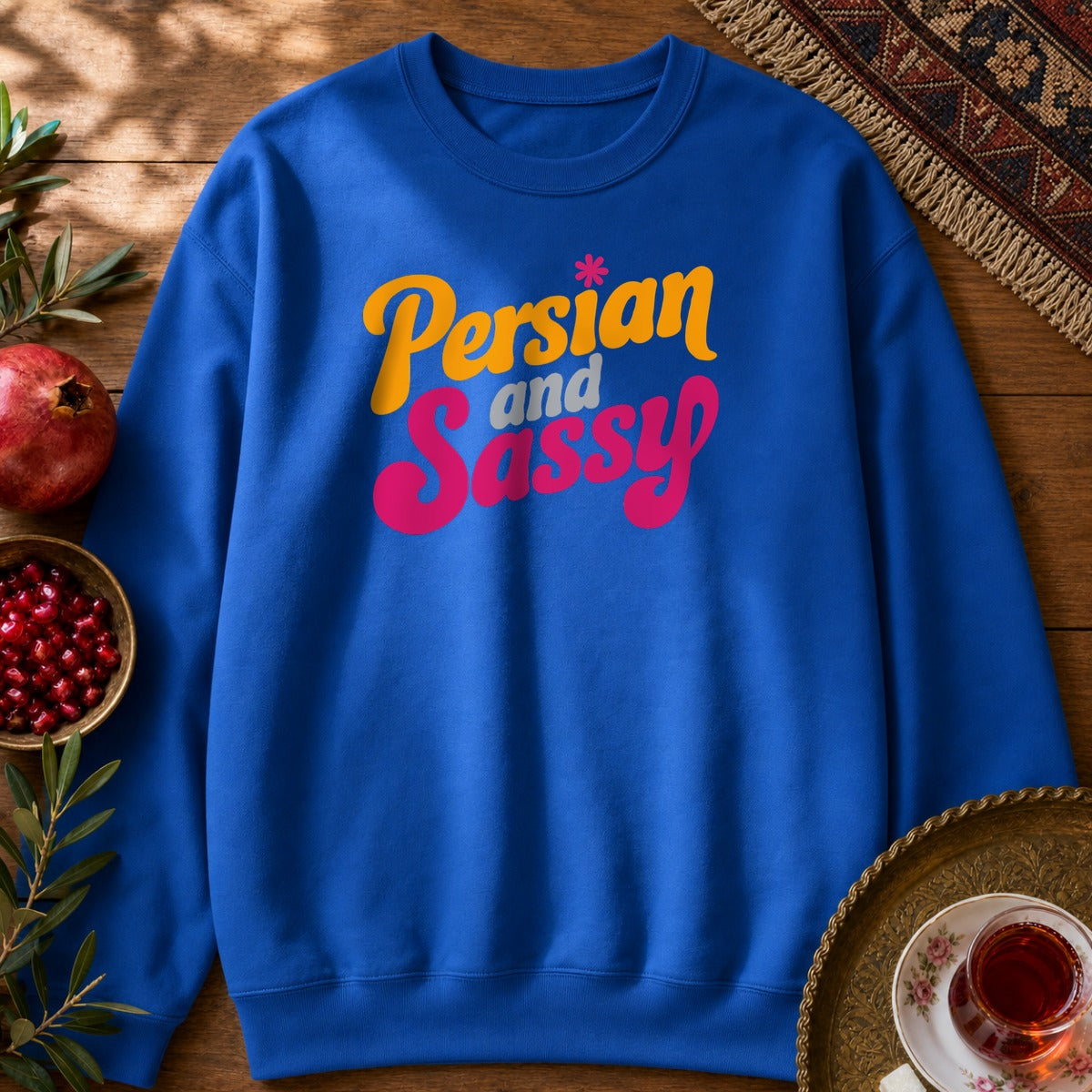 Persian and Sassy Sweatshirt - Royal