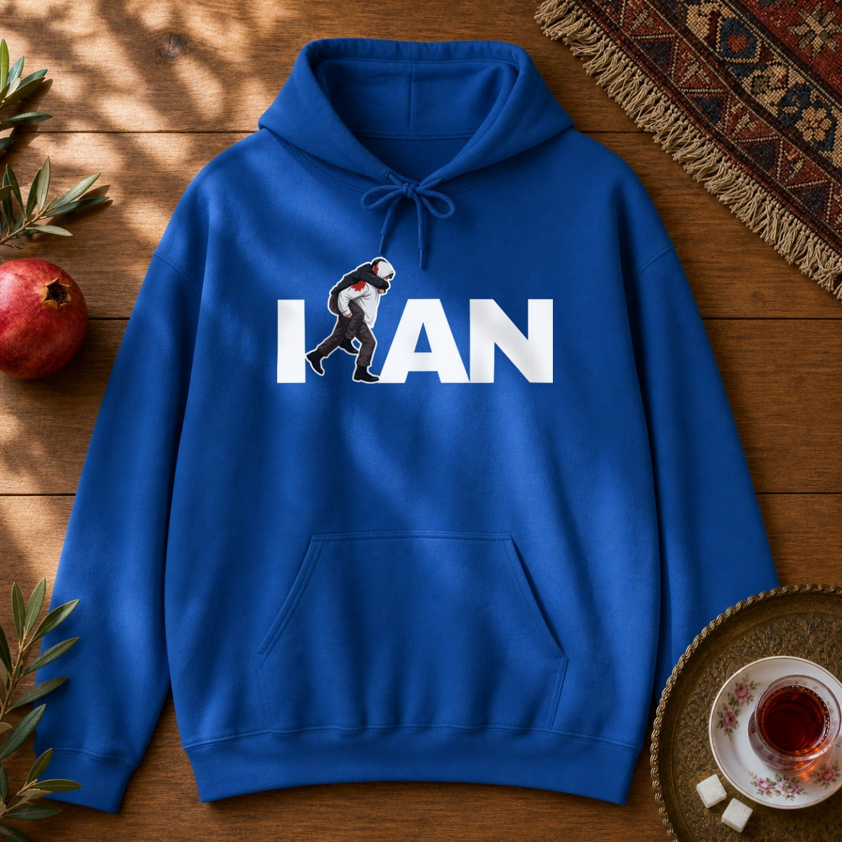 Iran's Fighter (Hamid Mahdavi) Hoodie - Royal