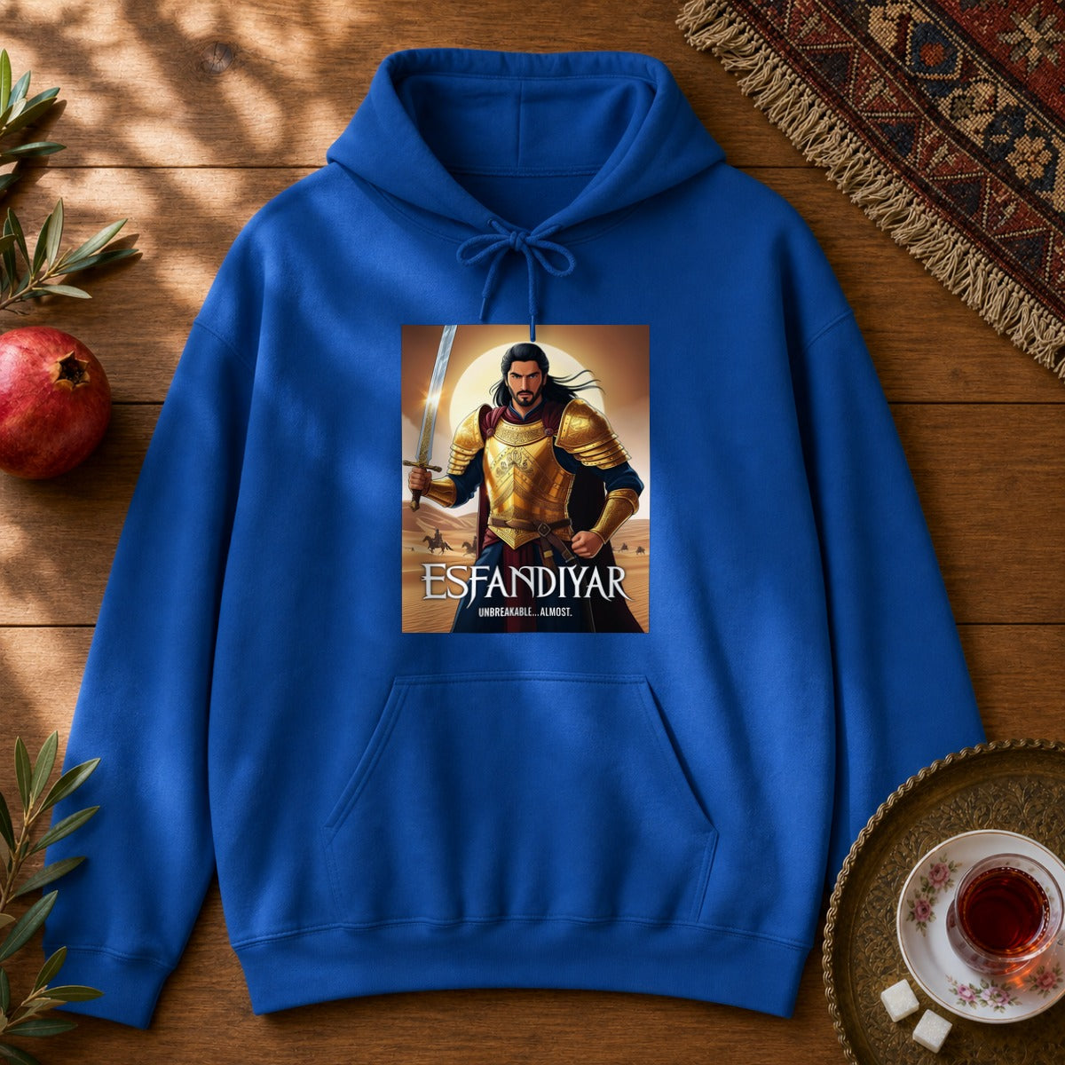 Esfandiyar Unbreakable ... Almost Hoodie - Royal