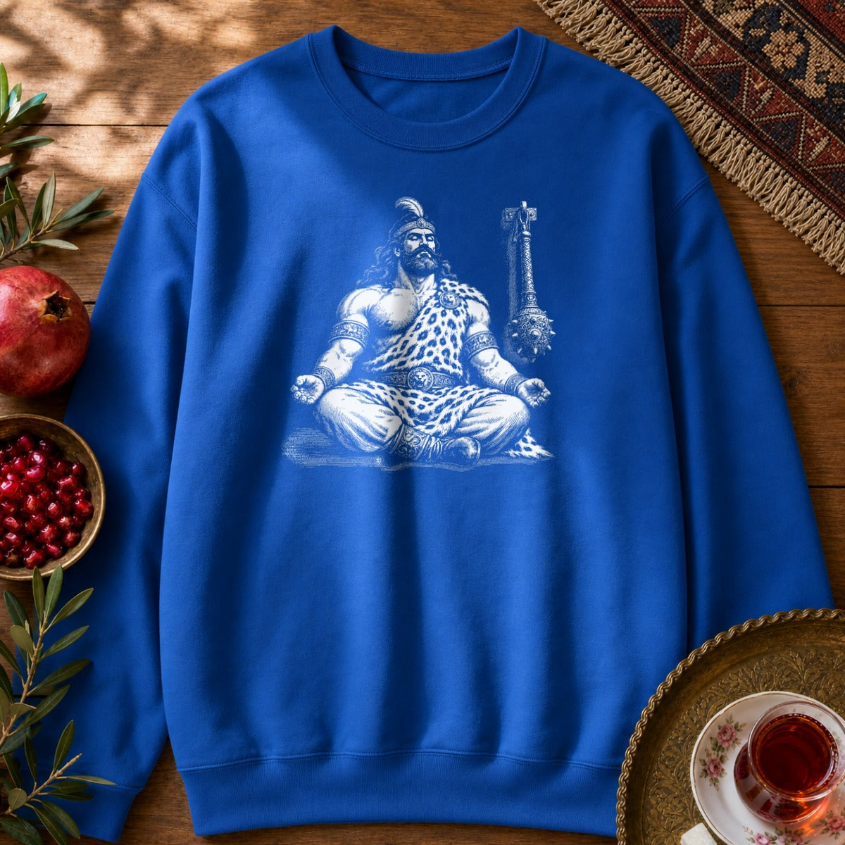 Meditating Rostam Sweatshirt - Royal