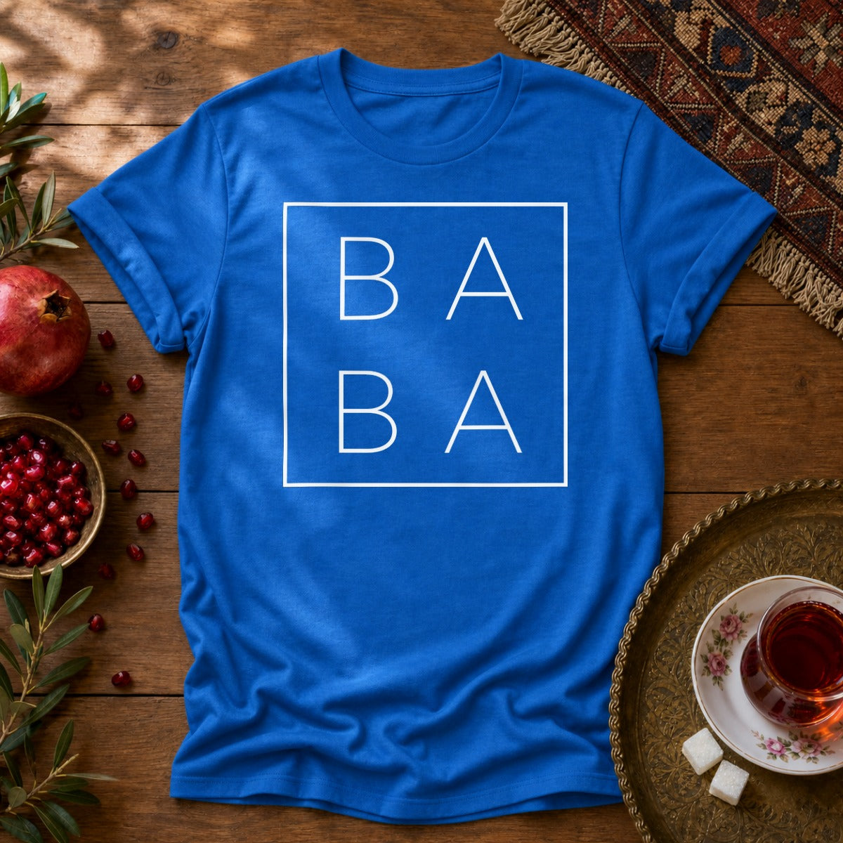 Baba Minimal Unisex T-Shirt - Royal